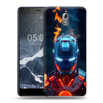 Силиконовый чехол на Nokia 3.1 с принтом IronMan Железный человек