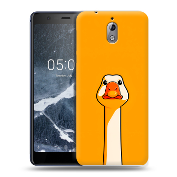Силиконовый чехол на Nokia 3.1 с принтом Смешная утка