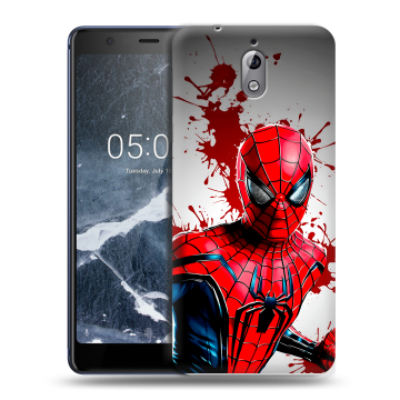 Силиконовый чехол на Nokia 3.1 с принтом Spiderman Человек паук