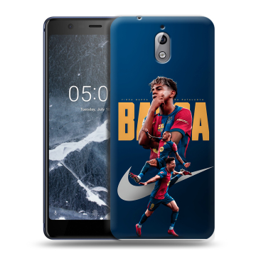 Силиконовый чехол на Nokia 3.1 с принтом Барселона Barca Yamal 