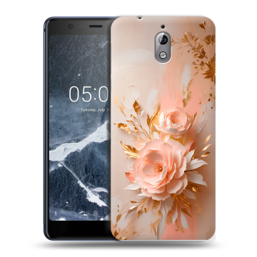 Силиконовый чехол на Nokia 3.1 с принтом женский
