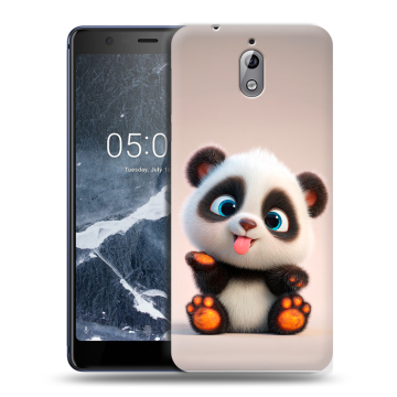 Силиконовый чехол на Nokia 3.1 с принтом милая панда