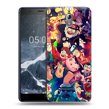 Силиконовый чехол на Nokia 3.1 с принтом Gravity Falls Гравити Фолз
