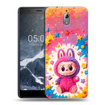 Силиконовый чехол на Nokia 3.1 с принтом Labubu Лабубу