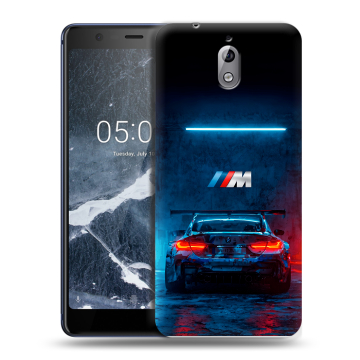 Силиконовый чехол на Nokia 3.1 с принтом BMW БМВ