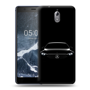 Силиконовый чехол на Nokia 3.1 с принтом Mercedes Мерседес