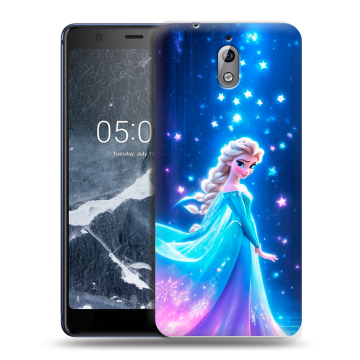 Силиконовый чехол на Nokia 3.1 с принтом Холодное сердце Frozen