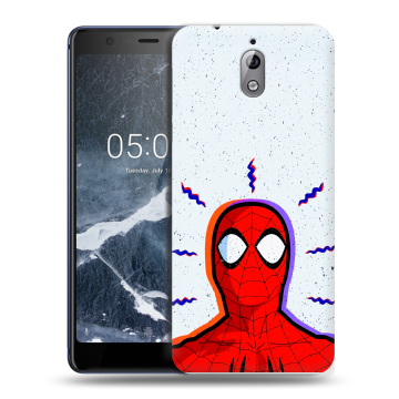 Силиконовый чехол на Nokia 3.1 с принтом Spiderman Человек паук