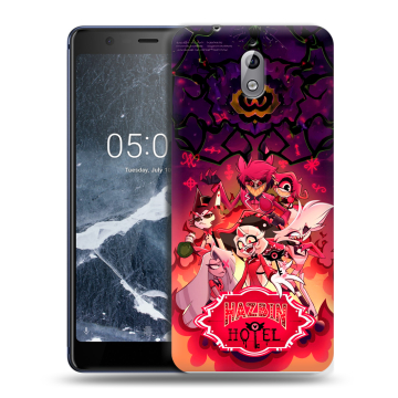 Силиконовый чехол на Nokia 3.1 с принтом Hazbin Hotel Отель Хазбин