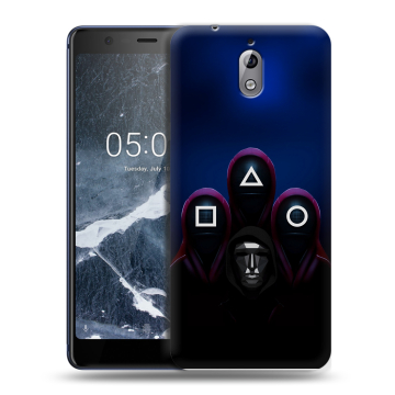 Силиконовый чехол на Nokia 3.1 с принтом Игра Кальмара