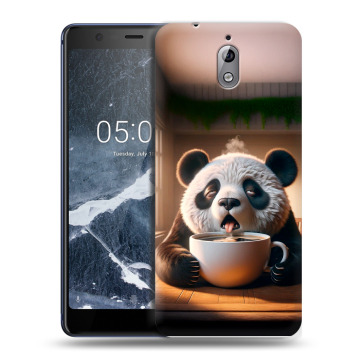 Силиконовый чехол на Nokia 3.1 с принтом смешная панда