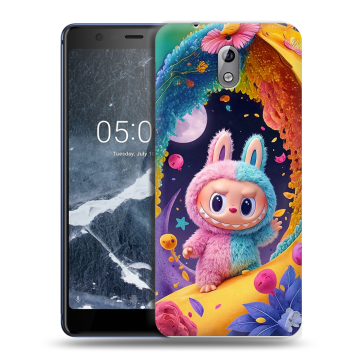 Силиконовый чехол на Nokia 3.1 с принтом Labubu Лабубу