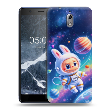 Силиконовый чехол на Nokia 3.1 с принтом Labubu Лабубу