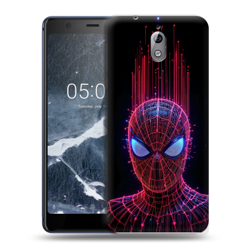 Силиконовый чехол на Nokia 3.1 с принтом Spiderman Человек паук