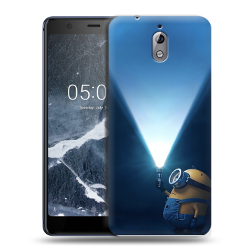 Силиконовый чехол на Nokia 3.1 с принтом Миньоны