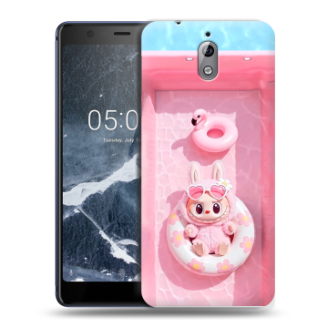 Силиконовый чехол на Nokia 3.1 с принтом Labubu Лабубу