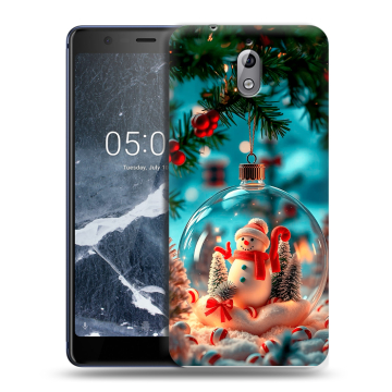 Силиконовый чехол на Nokia 3.1 с принтом Новый год