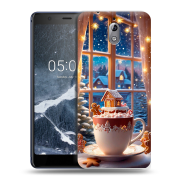 Силиконовый чехол на Nokia 3.1 с принтом Новый год