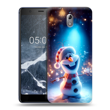 Силиконовый чехол на Nokia 3.1 с принтом Новый год