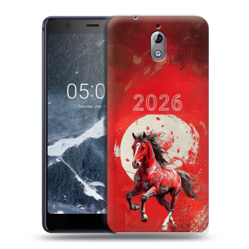 Силиконовый чехол на Nokia 3.1 с принтом Новый год