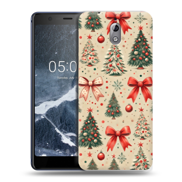 Силиконовый чехол на Nokia 3.1 с принтом Новый год