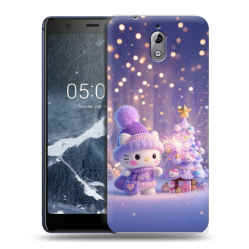 Силиконовый чехол на Nokia 3.1 с принтом Новый год Силиконовый чехол на Nokia 3.1 с принтом Новый год