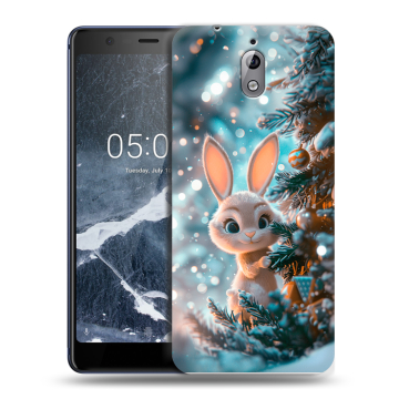 Силиконовый чехол на Nokia 3.1 с принтом Новый год Силиконовый чехол на Nokia 3.1 с принтом Новый год