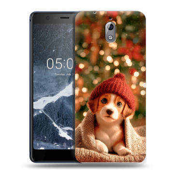 Силиконовый чехол на Nokia 3.1 с принтом Новый год Силиконовый чехол на Nokia 3.1 с принтом Новый год