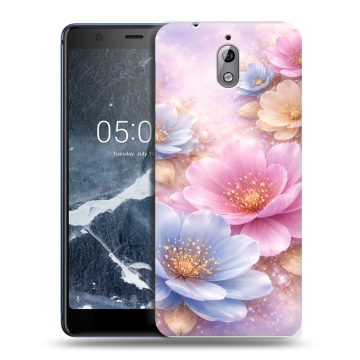 Силиконовый чехол на Nokia 3.1 с принтом женский