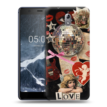 Силиконовый чехол на Nokia 3.1 с принтом для девочек