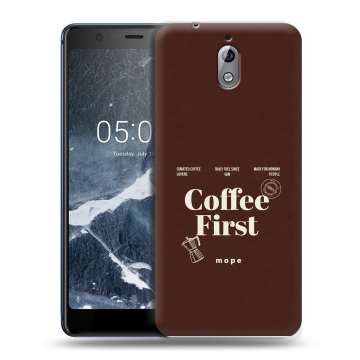 Силиконовый чехол на Nokia 3.1 с принтом женский