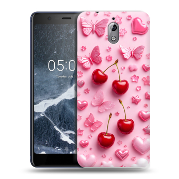 Силиконовый чехол на Nokia 3.1 с принтом для девочек