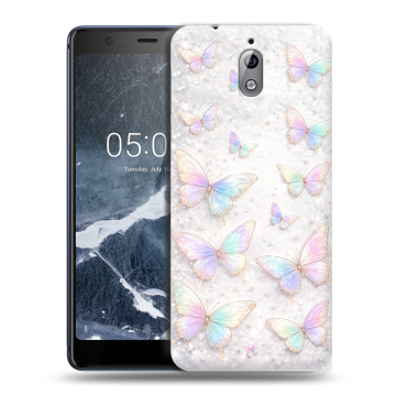 Силиконовый чехол на Nokia 3.1 с принтом женский