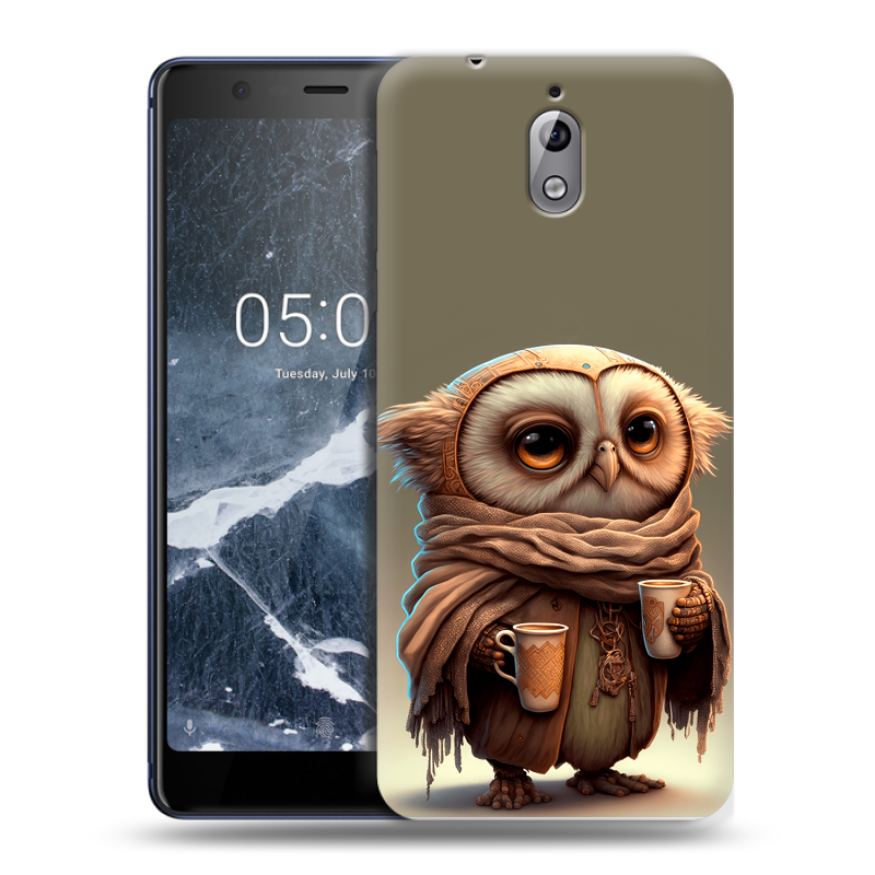 Силиконовый чехол на Nokia 3.1 с принтом Сова Силиконовый чехол на Nokia 3.1 с принтом Сова