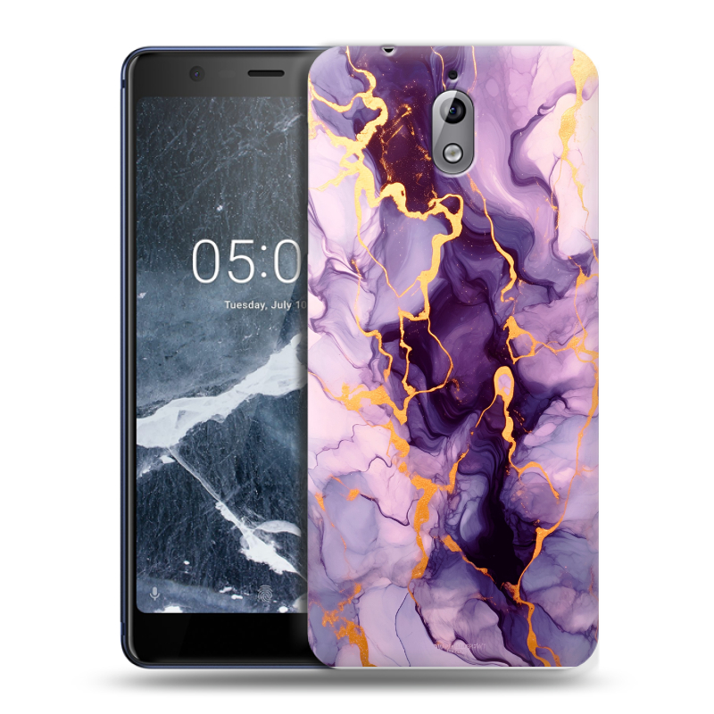 Силиконовый чехол на Nokia 3.1 с принтом Мрамор Силиконовый чехол на Nokia 3.1 с принтом Мрамор