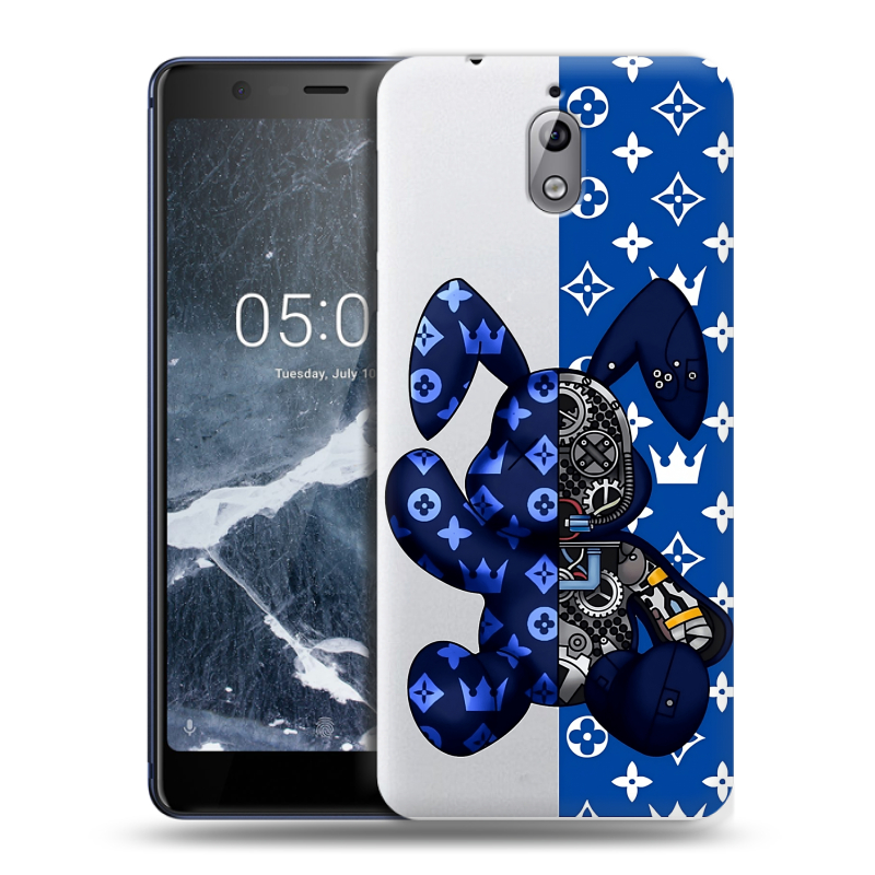 Силиконовый чехол на Nokia 3.1 с принтом Луи робот Силиконовый чехол на Nokia 3.1 с принтом Луи робот