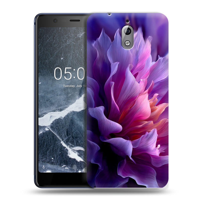 Силиконовый чехол на Nokia 3.1 с принтом женский цветы Силиконовый чехол на Nokia 3.1 с принтом женский цветы