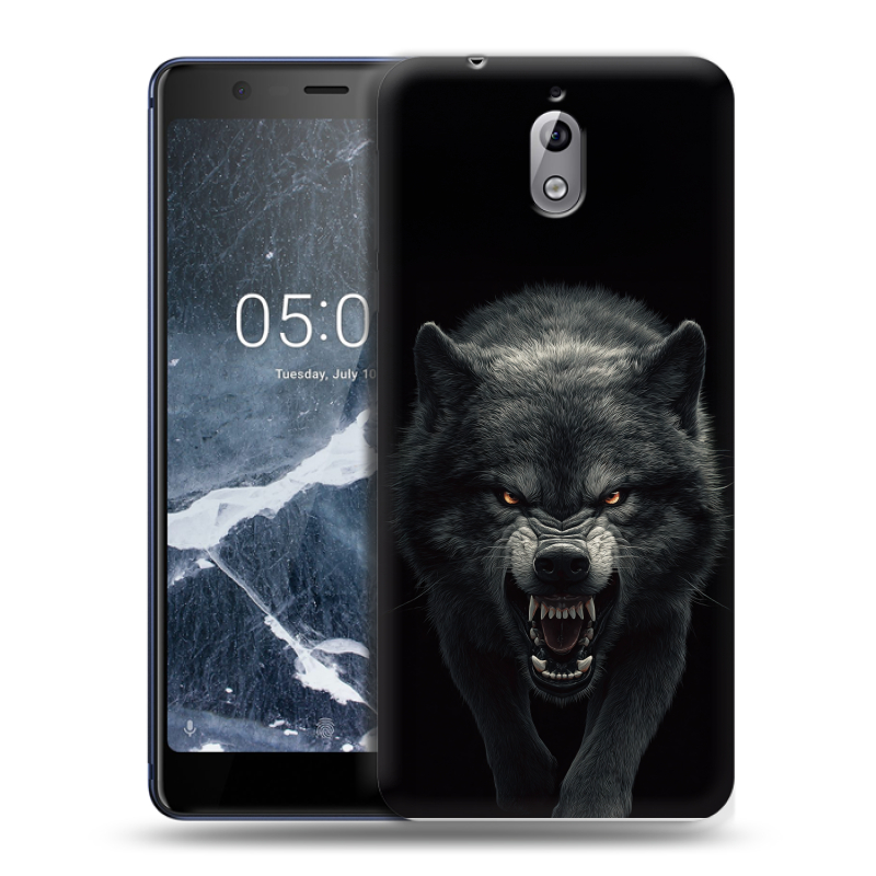 Силиконовый чехол на Nokia 3.1 с принтом Волк Силиконовый чехол на Nokia 3.1 с принтом Волк