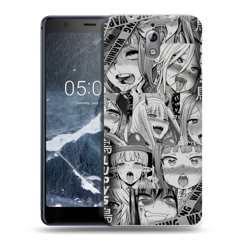 Силиконовый чехол на Nokia 3.1 с принтом Ahegao Ахегао Аниме Силиконовый чехол на Nokia 3.1 с принтом Ahegao Ахегао Аниме