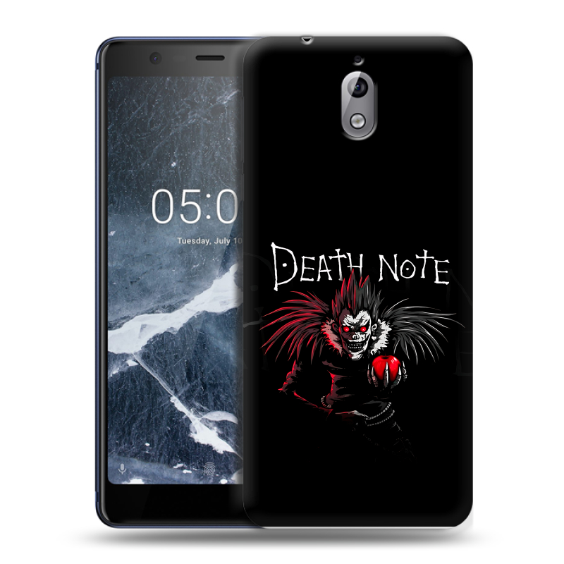 Силиконовый чехол на Nokia 3.1 с принтом Death note Тетрадь смерти Силиконовый чехол на Nokia 3.1 с принтом Death note Тетрадь смерти