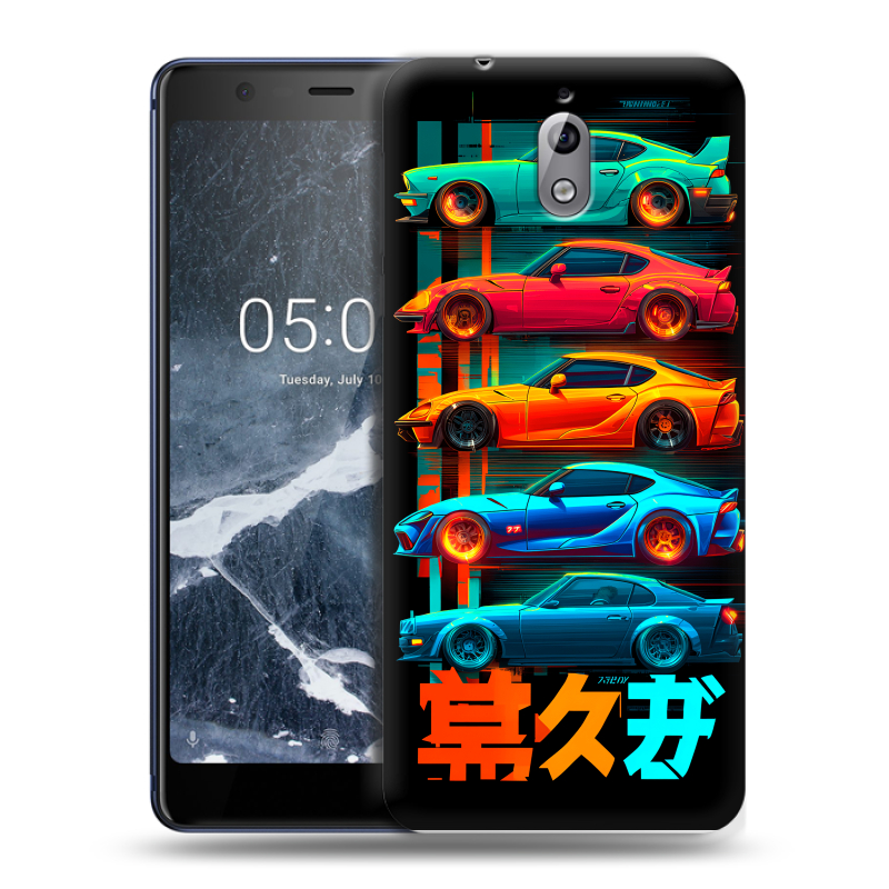 Силиконовый чехол на Nokia 3.1 с принтом машины тачки Силиконовый чехол на Nokia 3.1 с принтом машины тачки