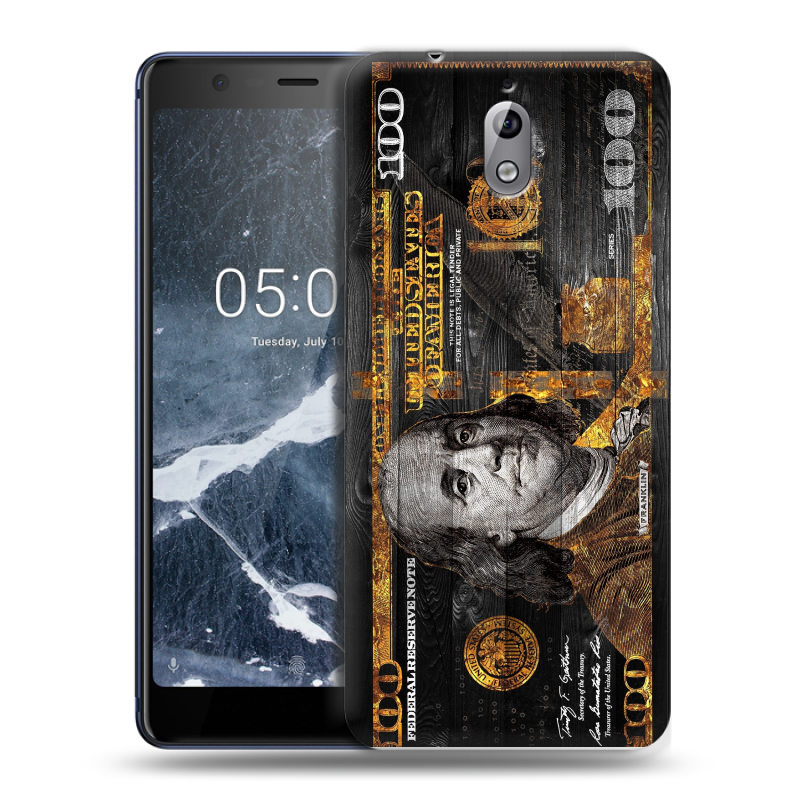 Силиконовый чехол на Nokia 3.1 с принтом Доллар деньги Силиконовый чехол на Nokia 3.1 с принтом Доллар деньги