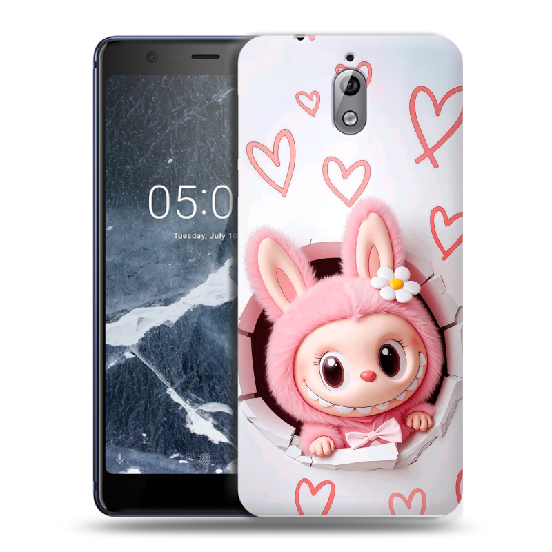 Силиконовый чехол на Nokia 3.1 с принтом Labubu Лабубу Силиконовый чехол на Nokia 3.1 с принтом Labubu Лабубу