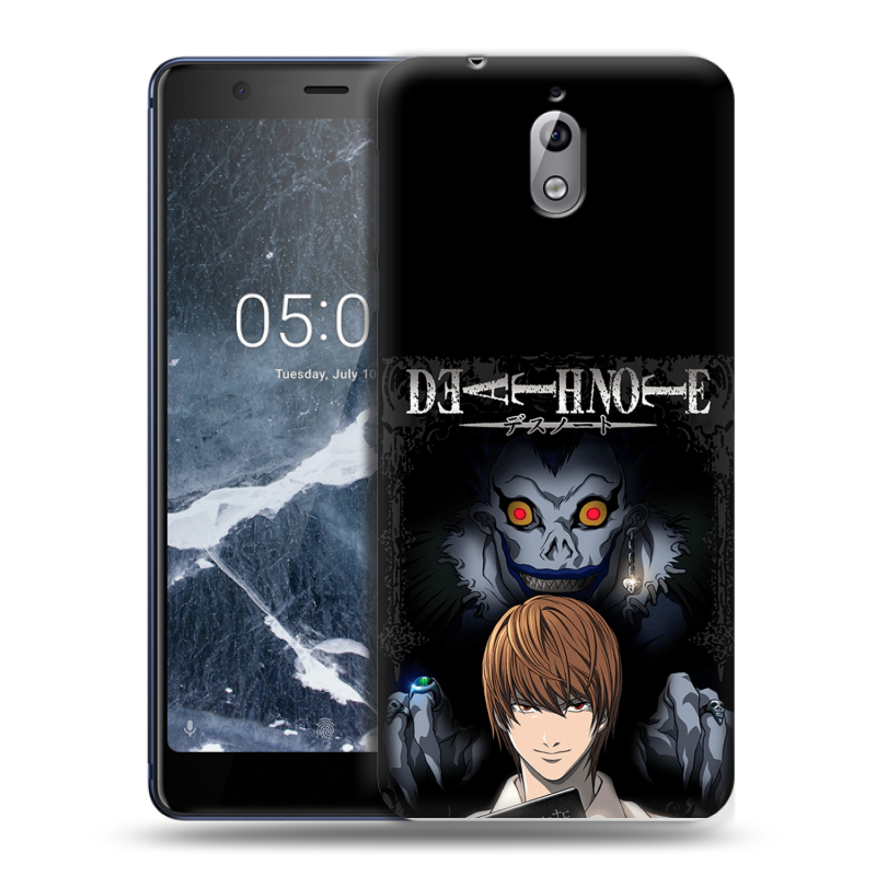 Силиконовый чехол на Nokia 3.1 с принтом Death note Тетрадь смерти Силиконовый чехол на Nokia 3.1 с принтом Death note Тетрадь смерти