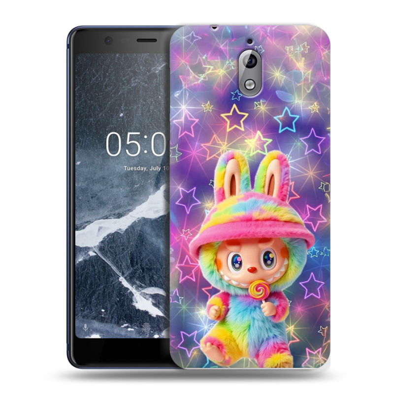 Силиконовый чехол на Nokia 3.1 с принтом Labubu Лабубу Силиконовый чехол на Nokia 3.1 с принтом Labubu Лабубу