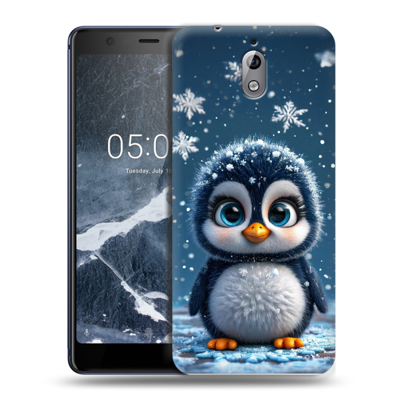 Силиконовый чехол на Nokia 3.1 с принтом Новый год Силиконовый чехол на Nokia 3.1 с принтом Новый год