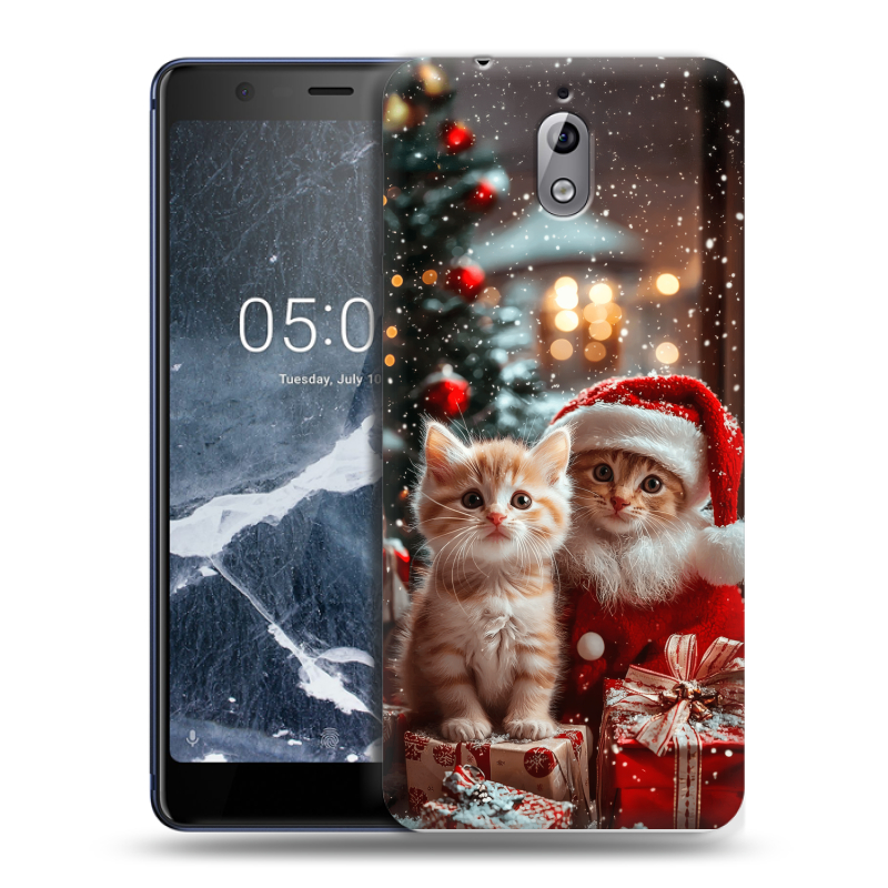 Силиконовый чехол на Nokia 3.1 с принтом Новый год Силиконовый чехол на Nokia 3.1 с принтом Новый год