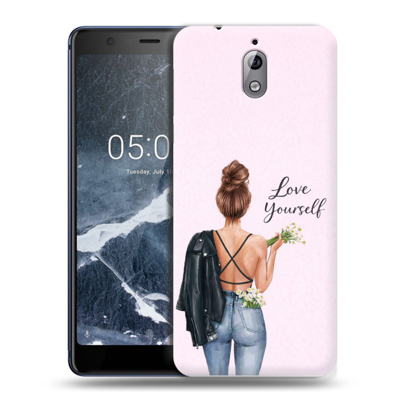 Силиконовый чехол на Nokia 3.1 с принтом женский Силиконовый чехол на Nokia 3.1 с принтом женский