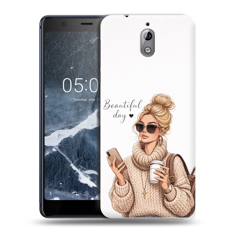 Силиконовый чехол на Nokia 3.1 с принтом женский Силиконовый чехол на Nokia 3.1 с принтом женский