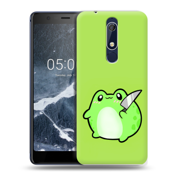 Силиконовый чехол на Nokia 5.1 с принтом Лягушенок